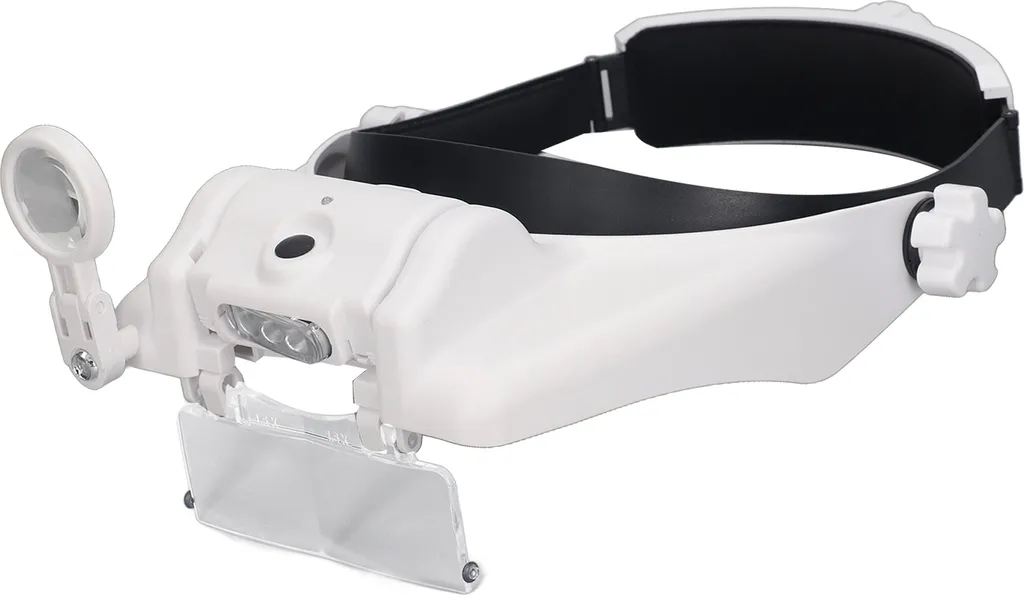 Loupe de tête rechargeable LED avec 4 lentilles interchangeables V2