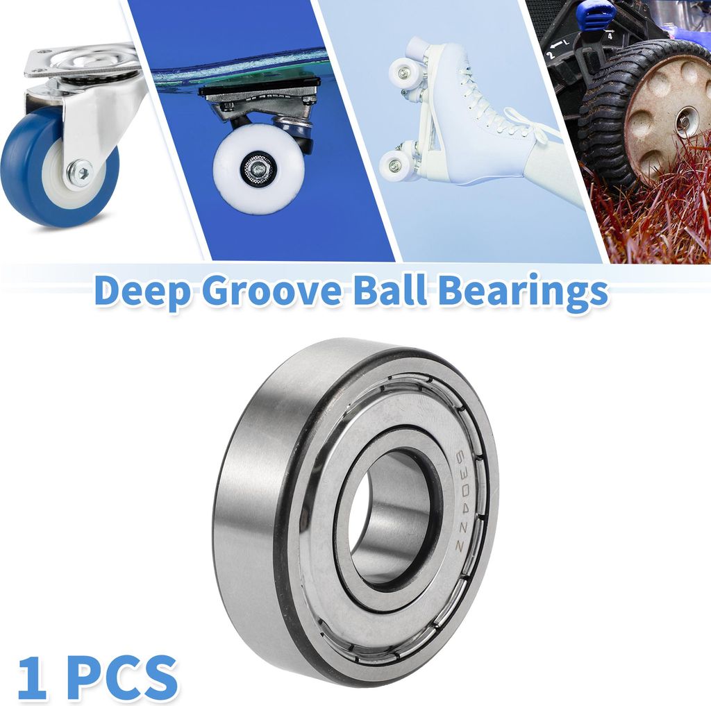 6304ZZ Rillenkugellager P6 20x52x15mm Geschmierte Lager Doppel-Metall-Dichtung Silberton Roller Skateboard Rad