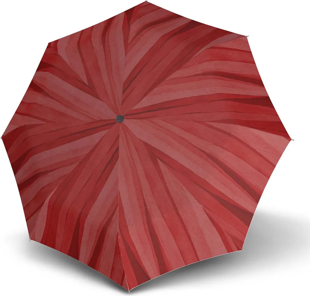 Knirps T.200 Parapluie de poche Medium Duomatic Palm Soft Scarlet rouge