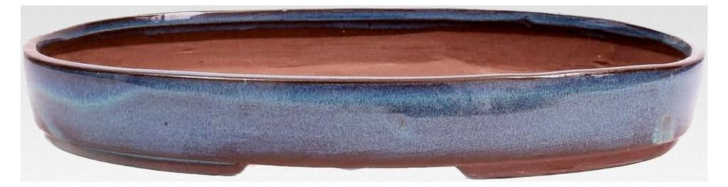 Bonsai - Waldschale oval 31 x 21 x 4,5 cm blaugrün