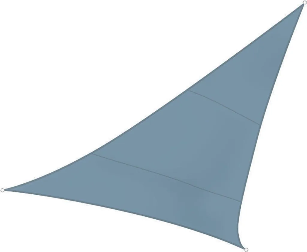 Telo Vela Ombreggiante 5x5x5 m - Tessuto PES 160g/m² Blu Grigio