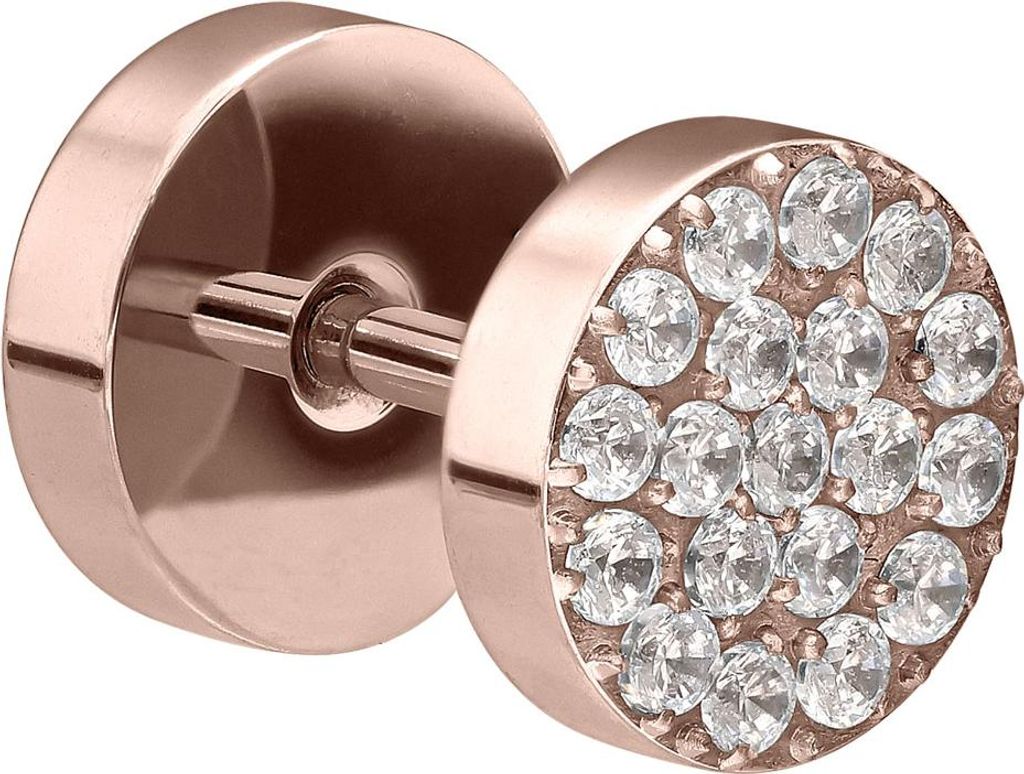 Chirurgenstahl Fake Plug KRISTALLE