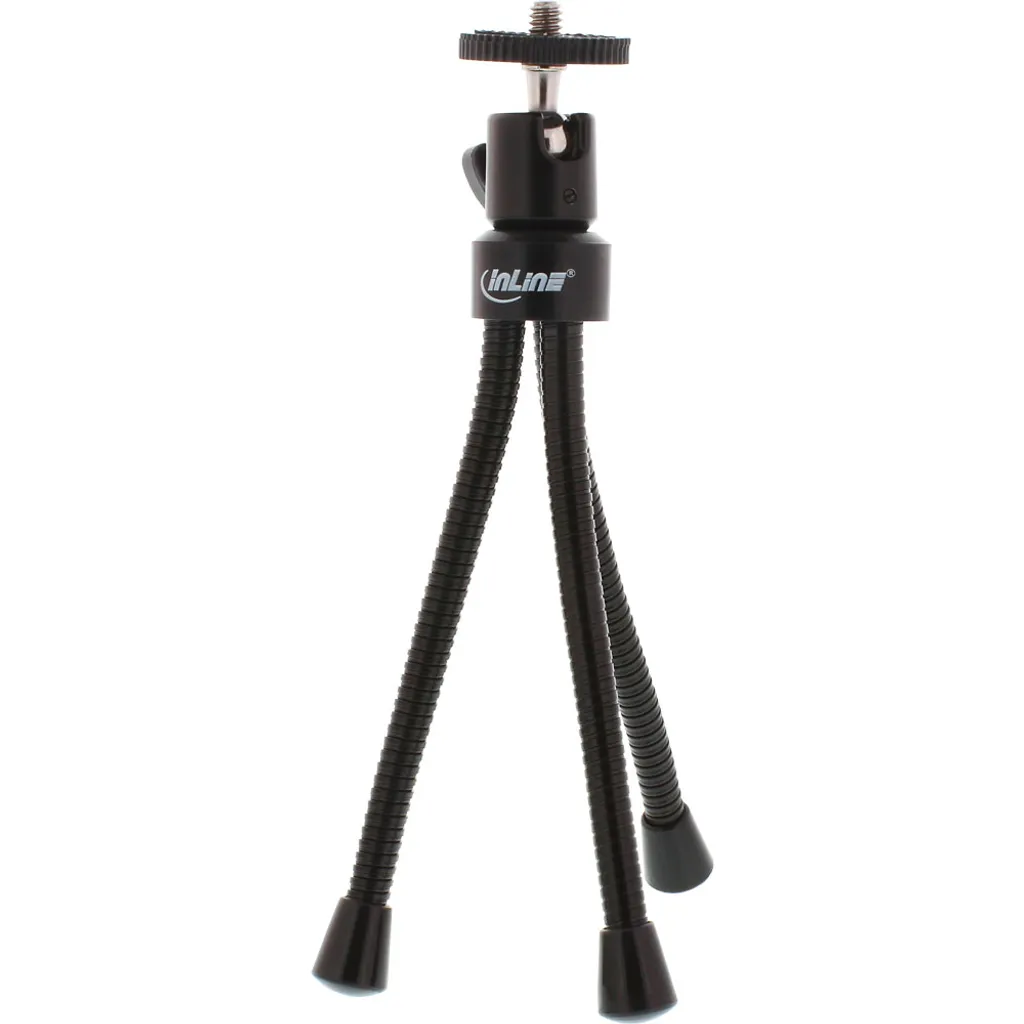 Trépied de table flexible 190mm InLine avec rotule pour appareil photo