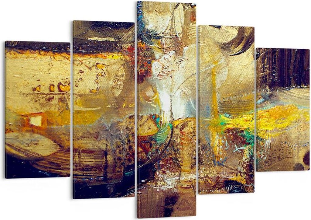 Bild auf Leinwand - Leinwandbild - Abstraktion modern - 150x100cm - Wand Bild - Wanddeko - Leinwanddruck - Bilder - Kunstdruck - Wanddekoration - L...