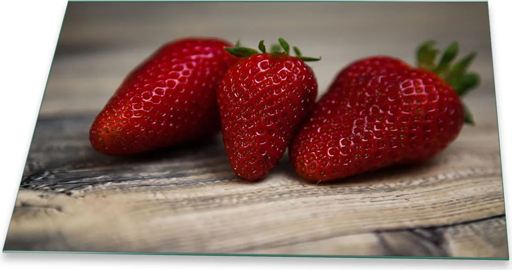 Copertura Vetro 80x52 per Piano Cottura Induzione - Decoro Rosso