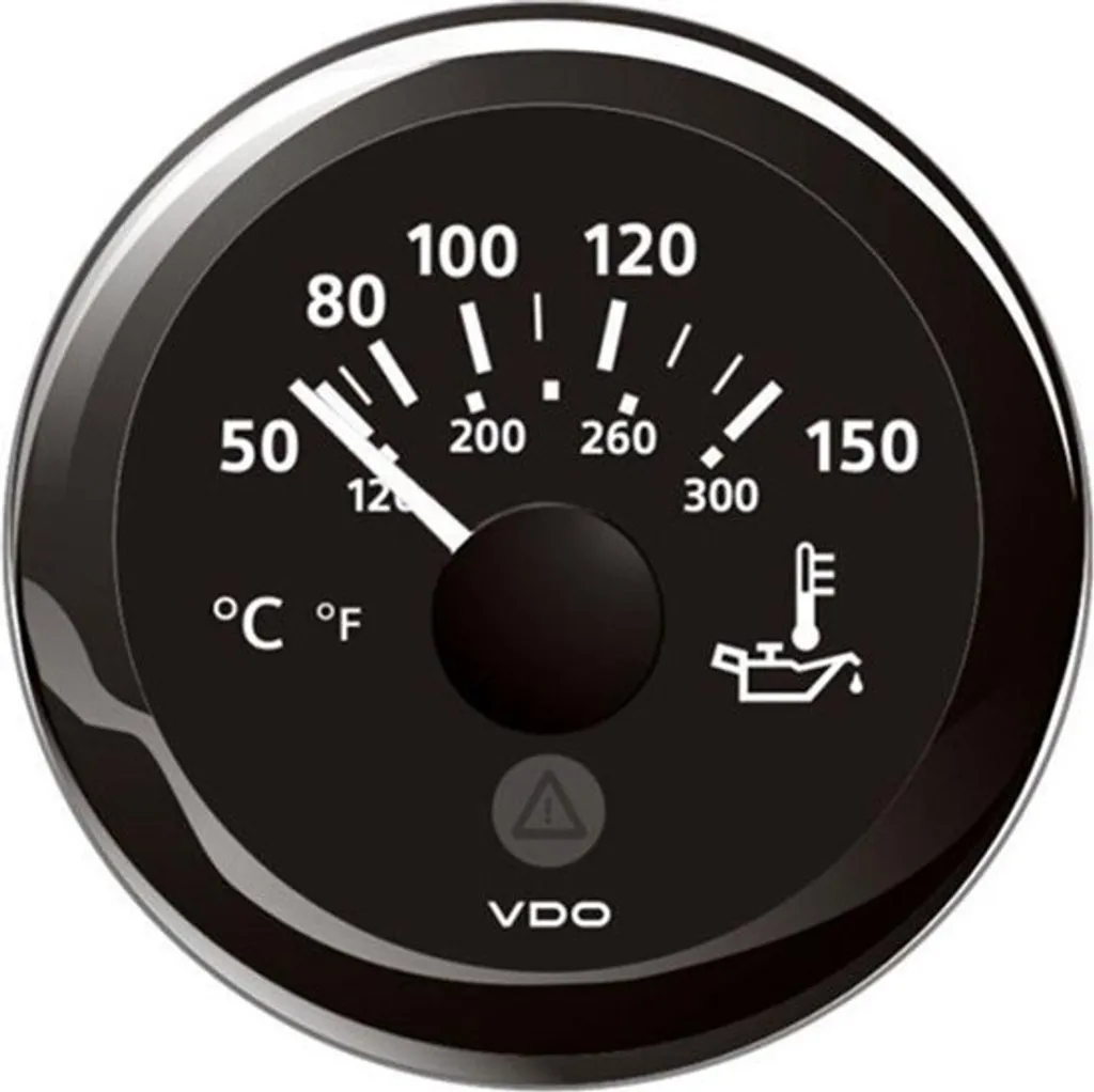 Évitez la surchauffe moteur avec le manomètre d'huile VDO 52mm argent