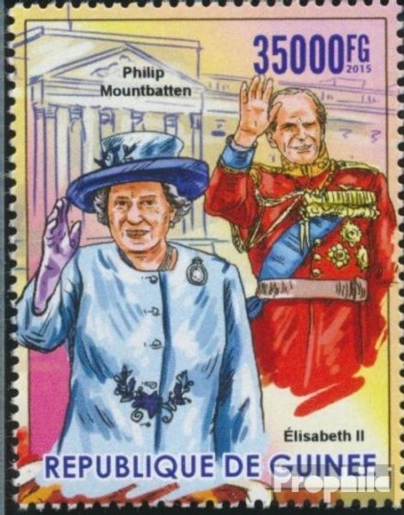 Briefmarken Guinea 2015 Mi 11367 (kompl. Ausgabe) postfrisch Elizabeth II