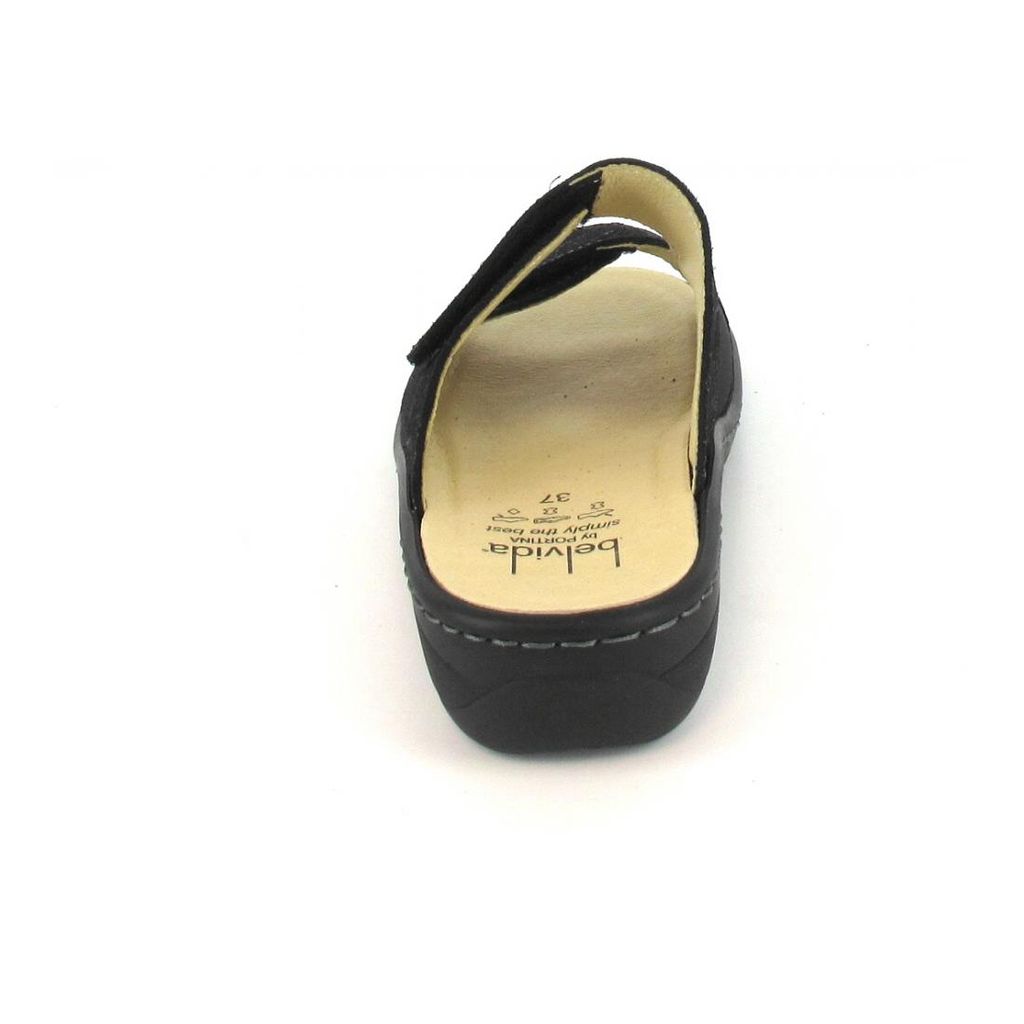 Belvida Damen Pantolette in Schwarz Größe 41 Mode & Accessoires Schuhe Sandalen Zehentrennersandalen 