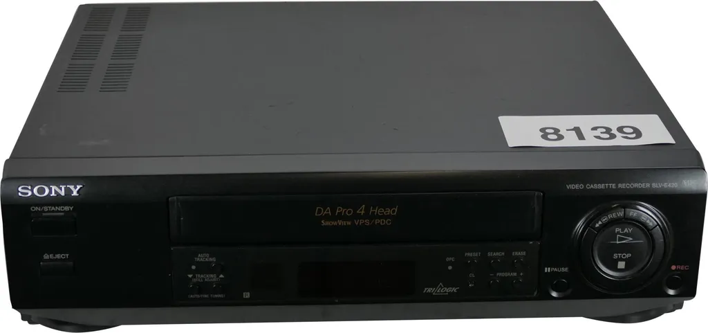 Magnétoscope Sony SLV-E420VC à 4 Têtes Vidéo pour une Image Stable