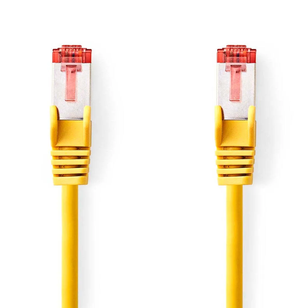 Cavo Ethernet CAT6 2m Giallo S/FTP LSZH - Performance e Stile in Ufficio