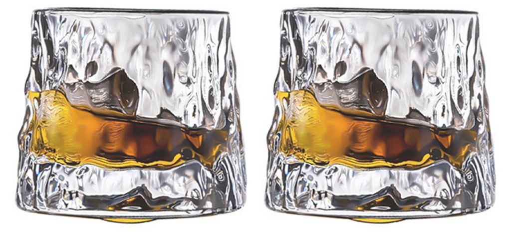Gerippter Glasbecher, leicht zu reinigen, spülmaschinenfest, Trinkgläser, Weingläser, Dessertbecher, Geschirr