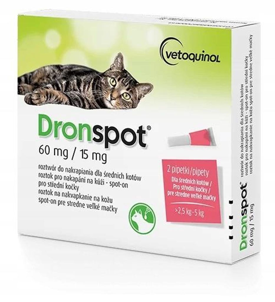 Dronspot Tropfen Zur Entwurmung Mittelgroßer (2,5-5 kg) Produktbild 