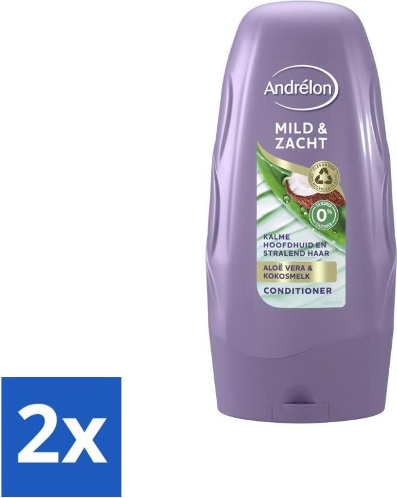 Andrélon - Mild & Soft - Spülung - 250 ml - Vorteilspack - 2 Stücke