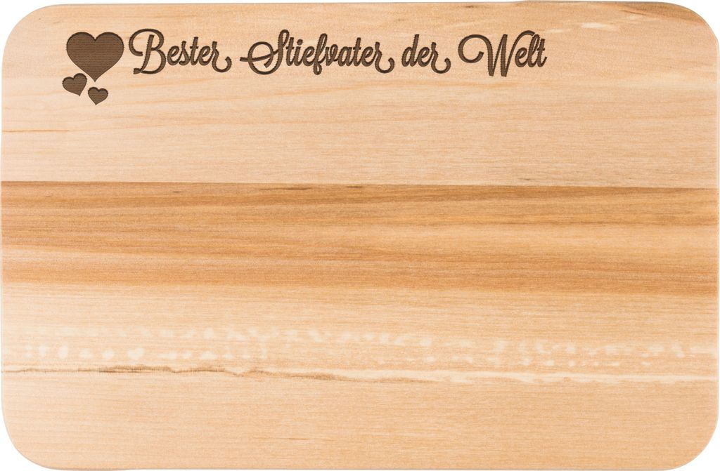 Mr. & Mrs. Panda Schneidebrett Holz Stiefvater - Transparent - Geschenk, vesperbrett, Stief, Holzbrett, schneidbrett, Dad, schneidebrettchen, Früh...