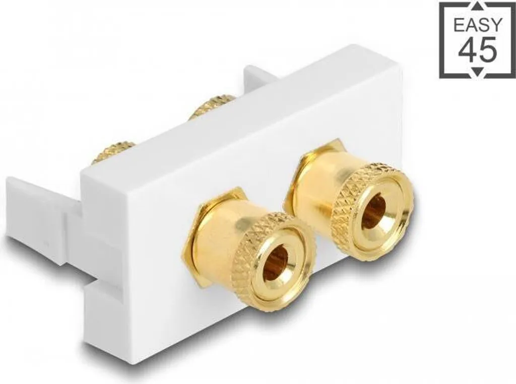 Adaptateur Delock Easy 45 avec Fixation Rapide pour Montage Modulaire 45x45mm