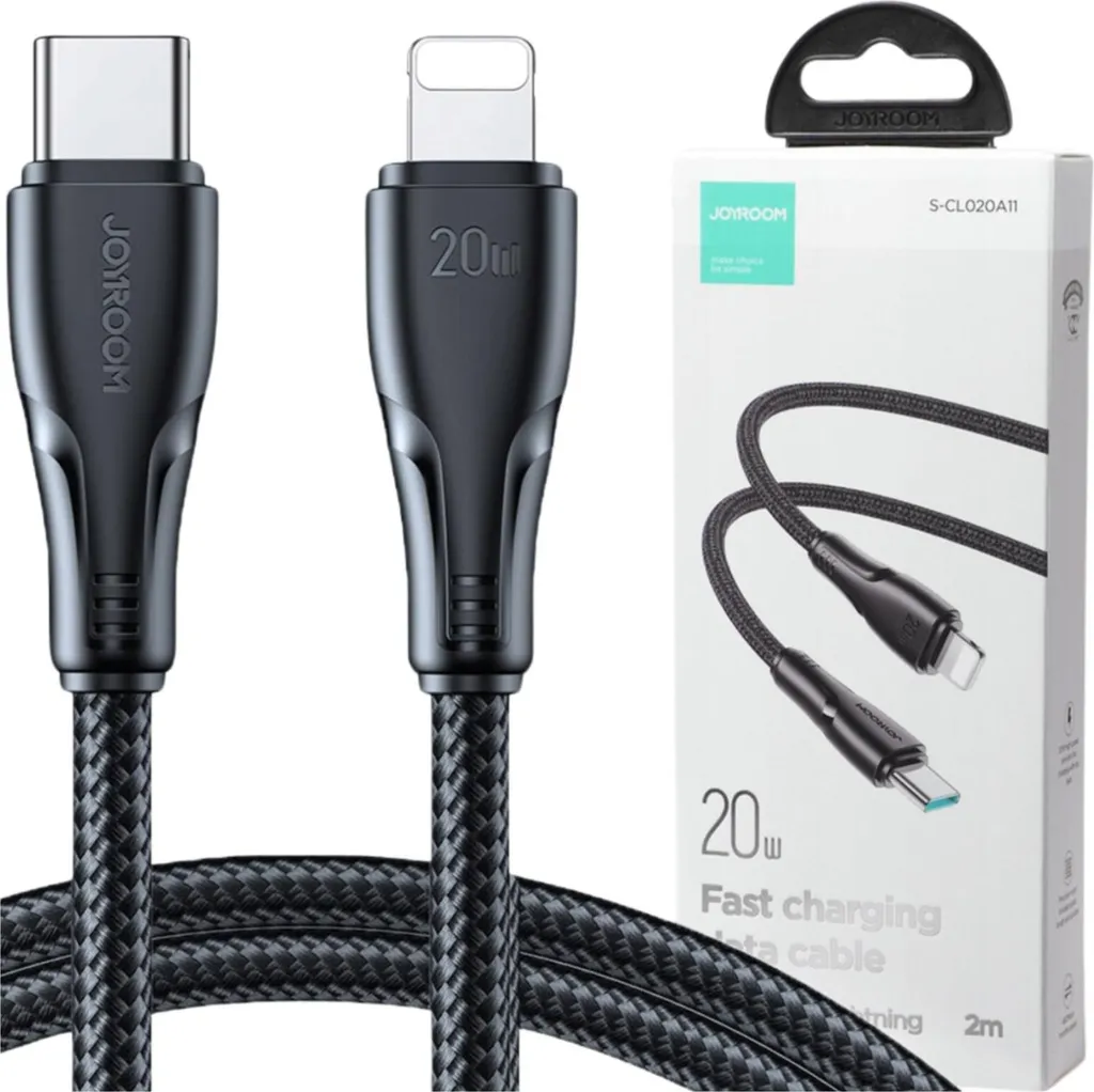 Kabel Joyroom Serie Surpass A11 Lightning / Usb-C 20W 1,2 M - Czarny