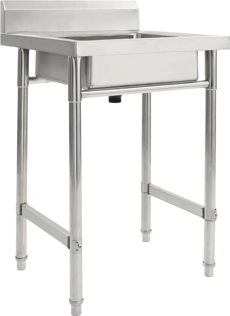 Évier de cuisine simple cuve inox finition anti-rayure et isolation