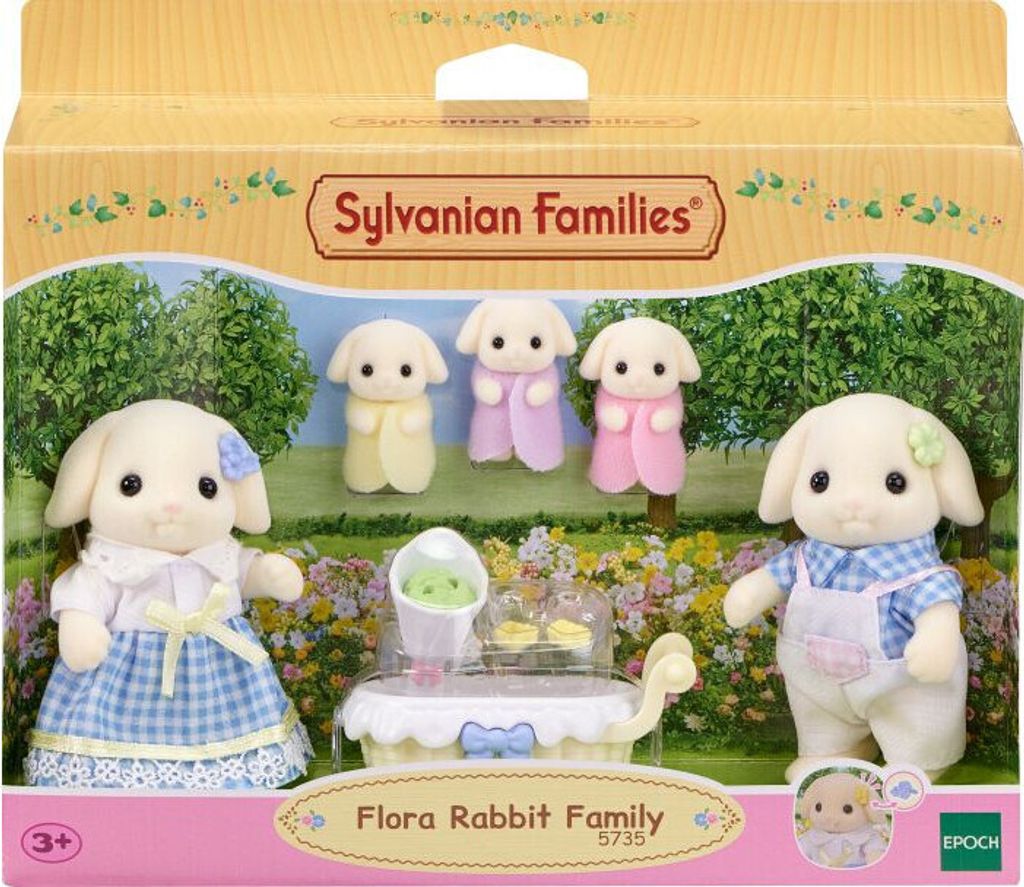 Figuren Sylvanian Families - Flora Kaninchenfamilie Produktbild 