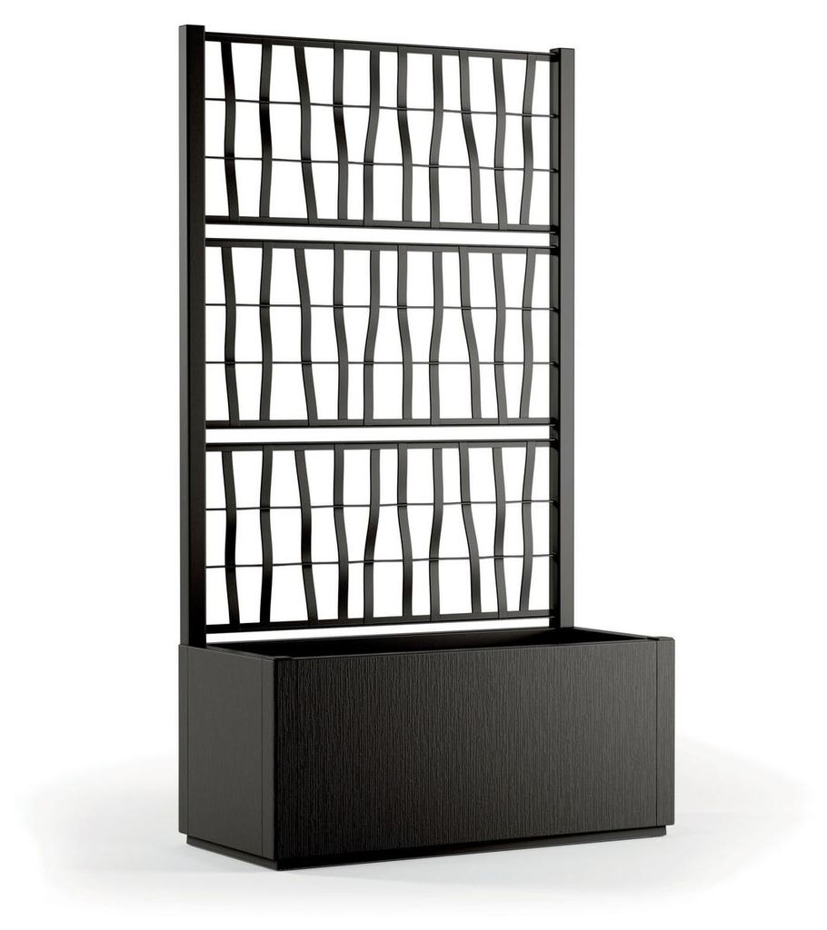 Kvetináč ETHICA s treláží/mrížkou 80cm, tmave šedý Obrázok produktu 