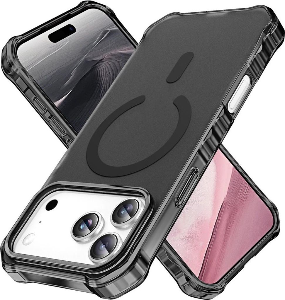iPhone 17 Pro Max Hülle - Coverup ShockProof TPU Back Cover - MagSafe Compatible - Schwarz