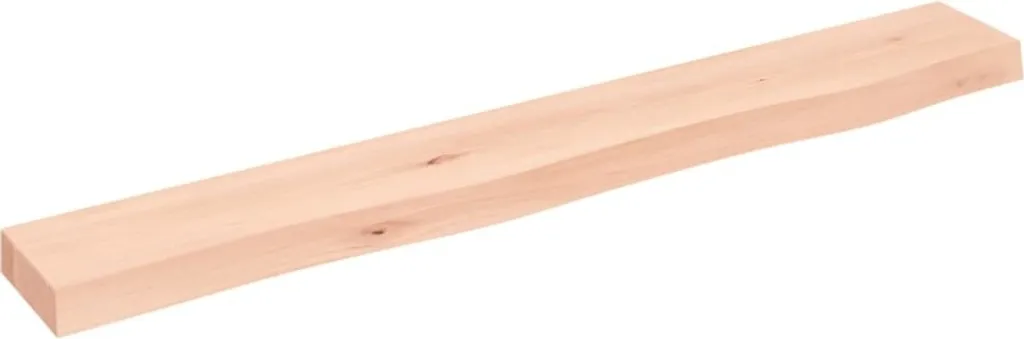Mensola Legno Rovere Massiccio 80x10x4 - Scaffale Rustico per Casa