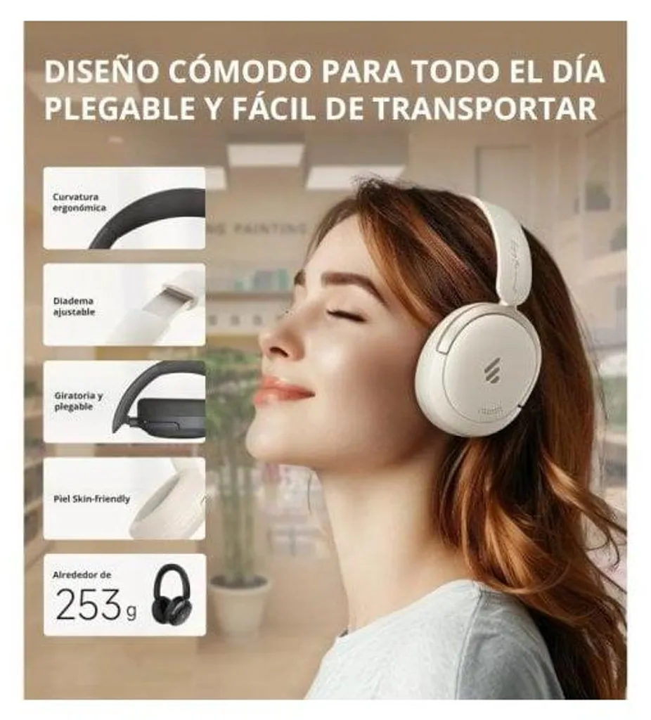 Casque Bluetooth Edifier Atom Max avec isolation phonique active - 9