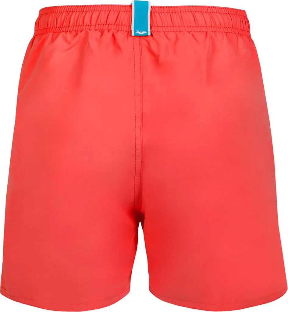 Short de plage Arena Solid R en polyester recyclé Fluo Red Water 152