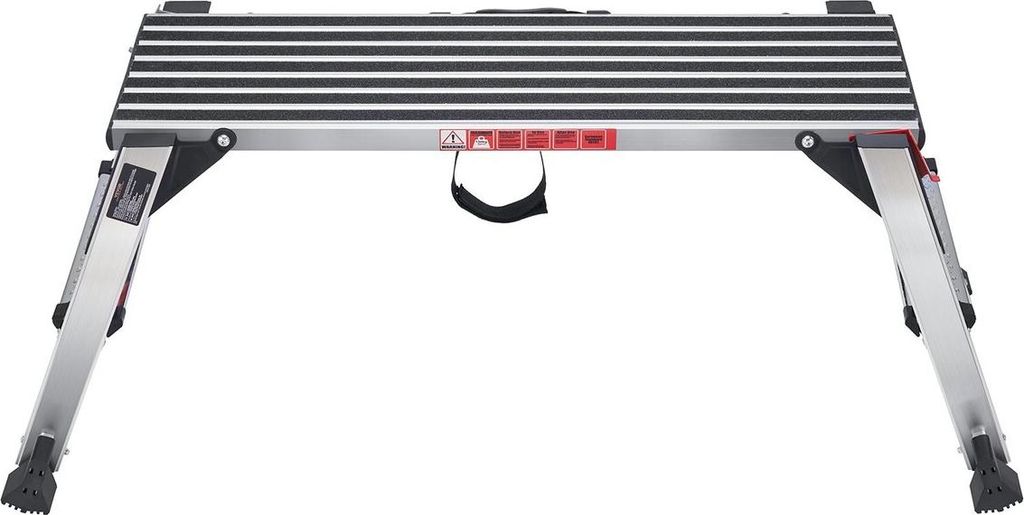 Klappbare Arbeitsplattform, 660 lbs Tragkraft, Aluminium-Trockenbau-Hockerleiter, strapazierfähige Werkbank mit rutschfesten Füßen, ideal zum Wa...