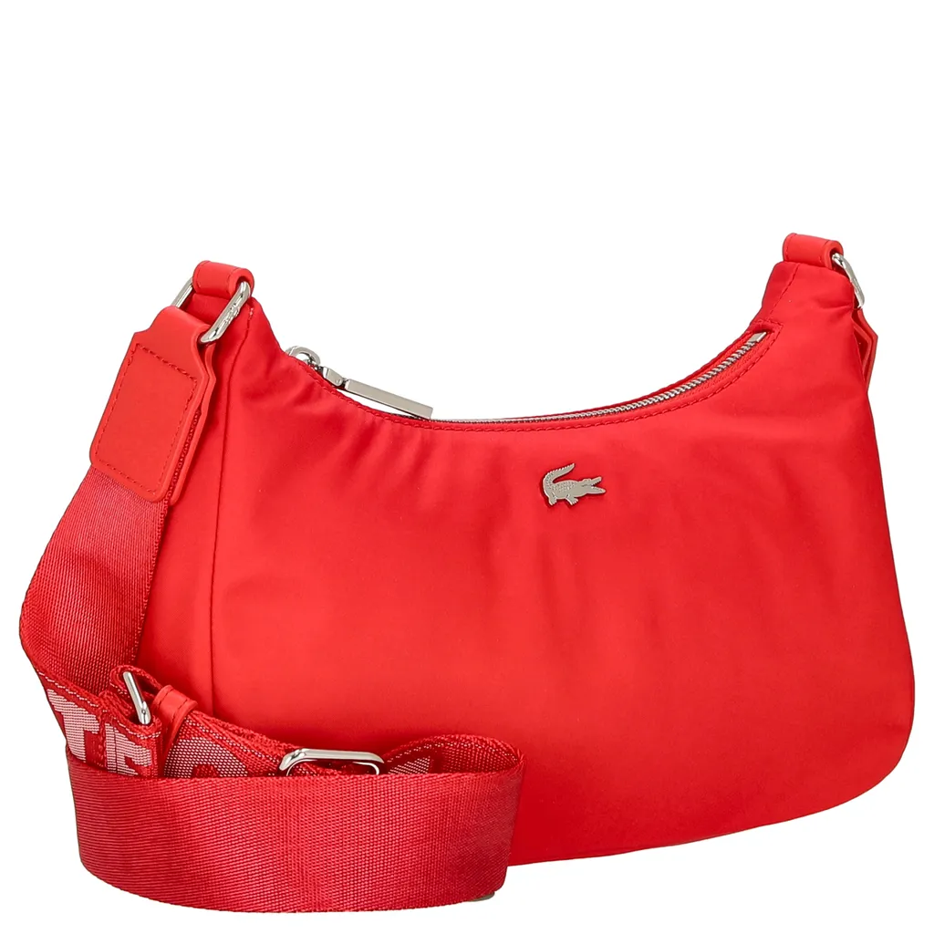 Lacoste Active Nylon Shoulder Bag: Il Must-Have Rosso Pompier Blanc - 9