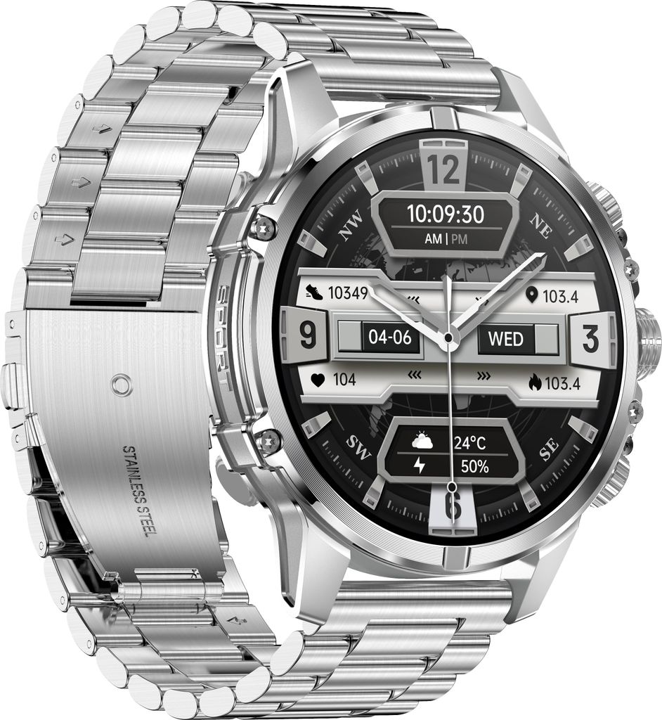 INF Smartwatch CF53 Silberstahl