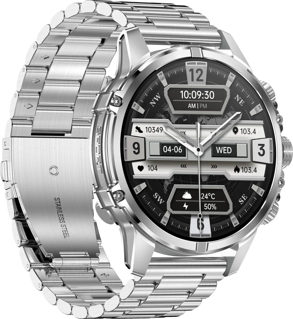 Montre connectée INF CF53 Acier Argent : tracker d'activité polyvalent