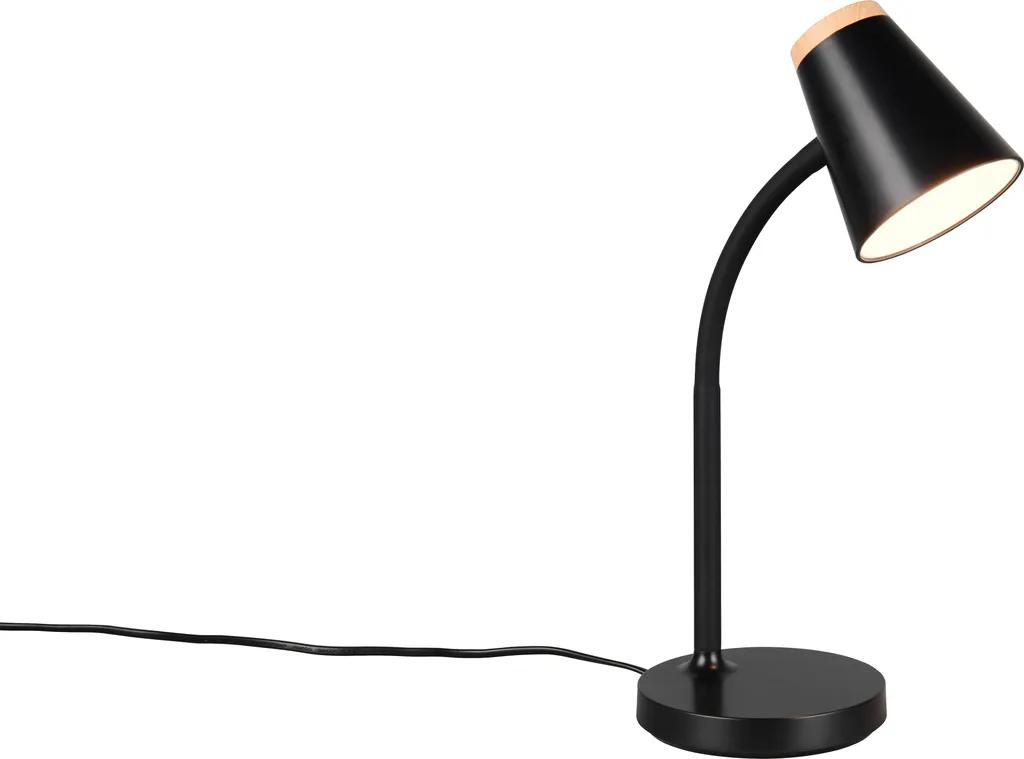 Lampada LED da Scrivania 36cm Nera Flessibile | Illuminazione Lettura