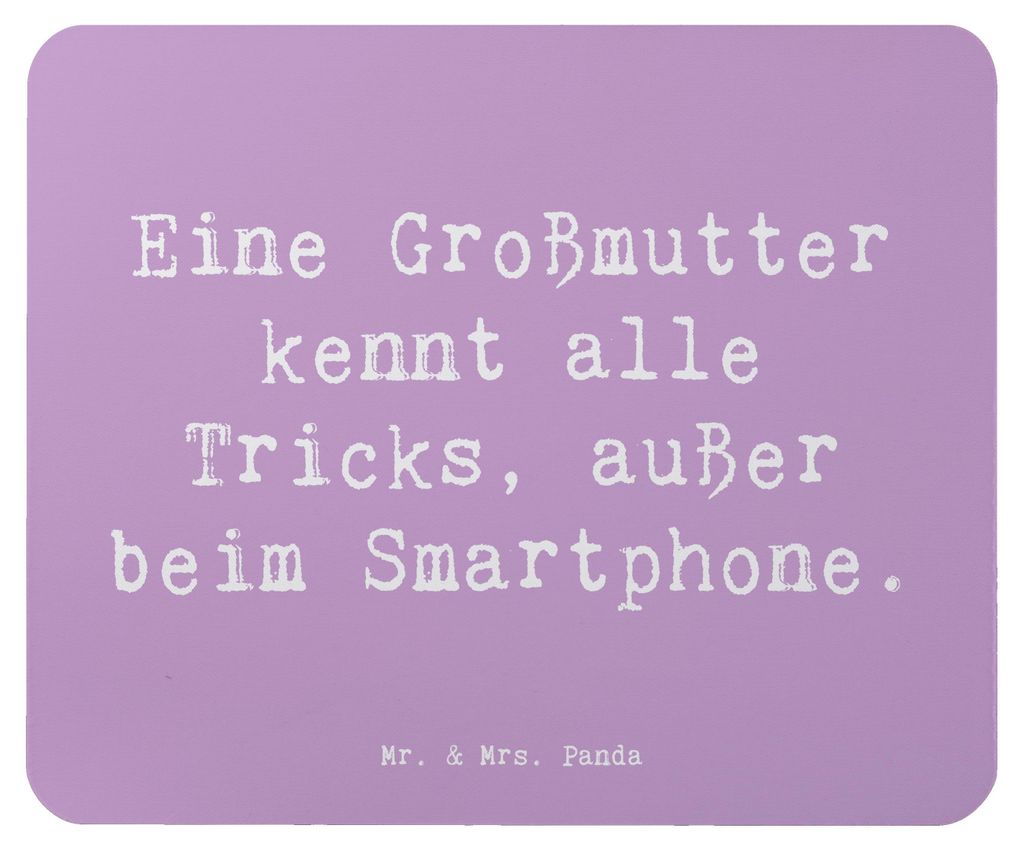 Mr. & Mrs. Panda Mouse Pad Spruch Großmutter Tricks - Lavendeltraum - Geschenk, Mauspad, Weihnachten, Familienmitglieder, für, laptop mousepad, G...