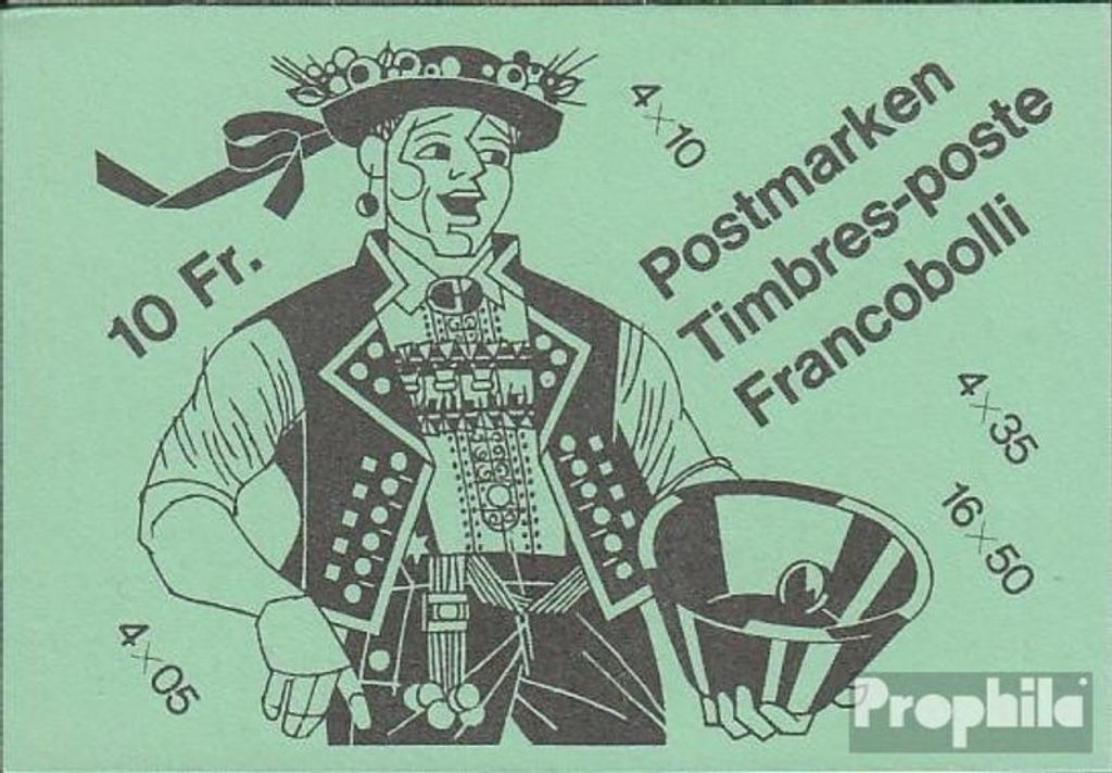 Briefmarken Schweiz 1985 Mi MH80 (kompl.Ausg.) gestempelt Volksbräuche