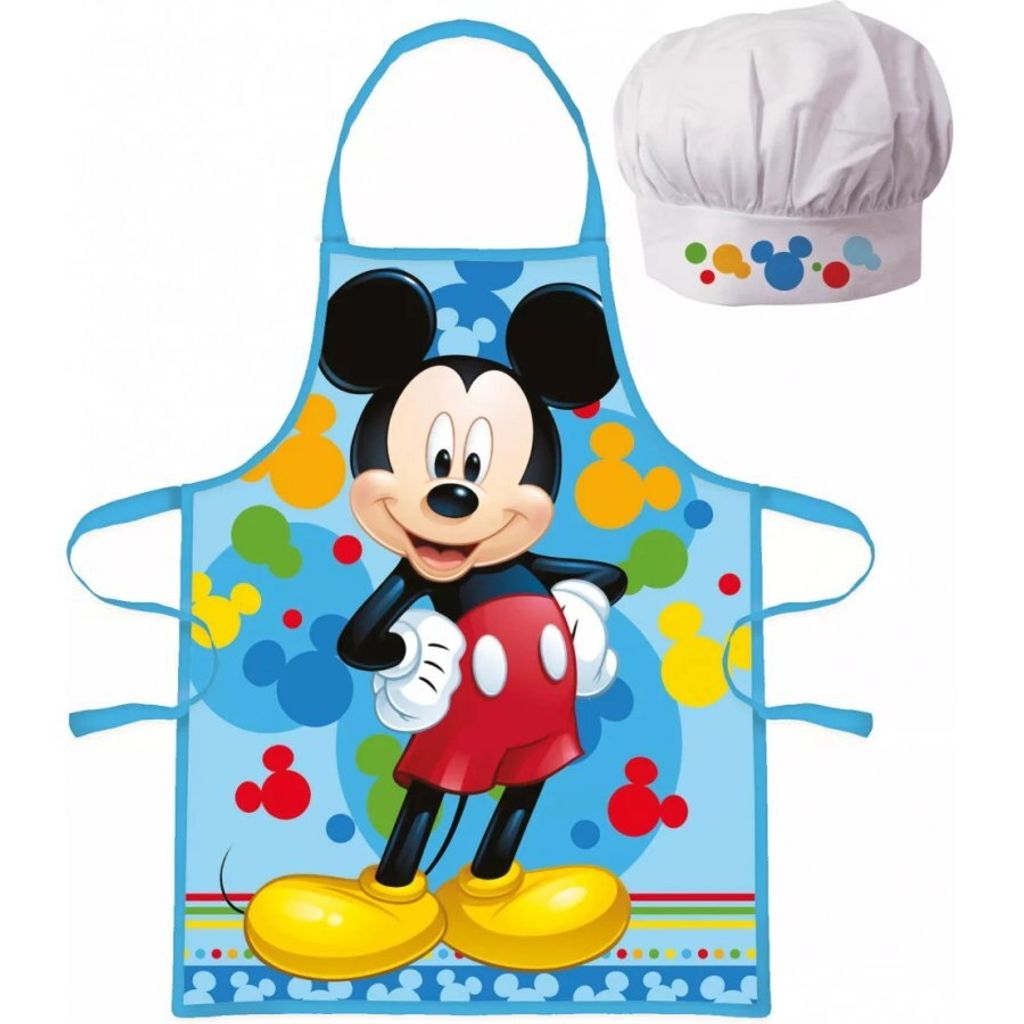 Kinderschürze mit Kochmütze Disney Mickey Mouse Produktbild 