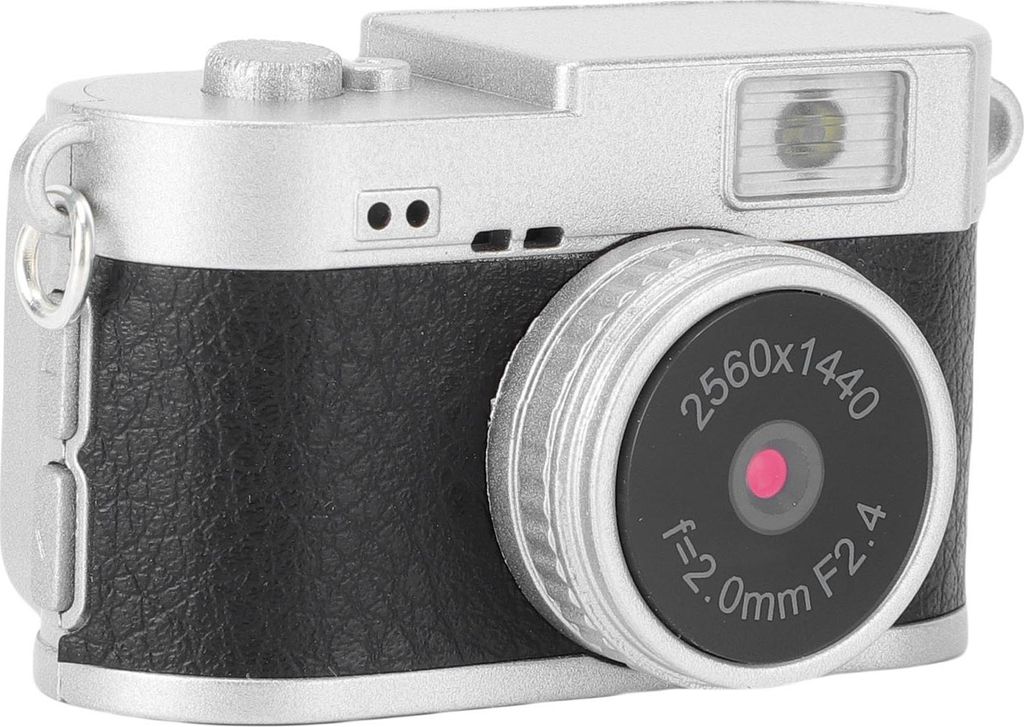 Schlüsselanhänger Kamera 2K FHD Video 2MP Foto 1,47 Zoll Farbbildschirm Eingebaut 4 Filter LED Blitz Wiederaufladbar Kleine Retro Digitalkamera S...