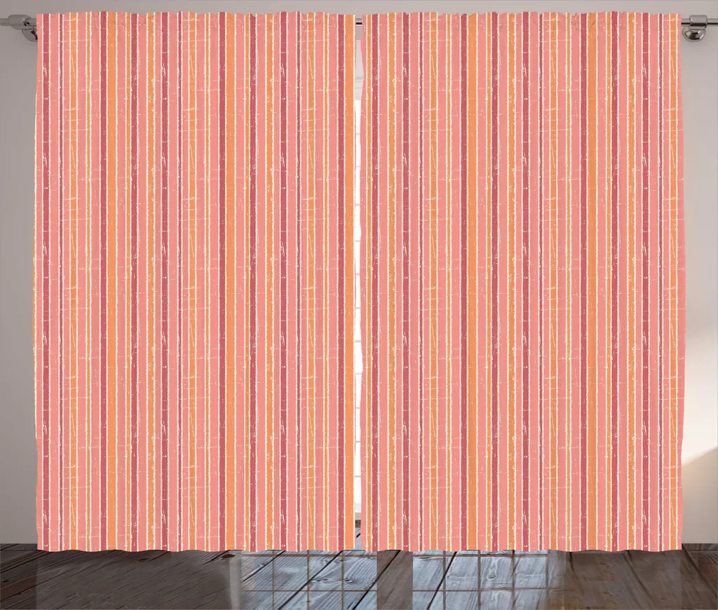 ABAKUHAUS Rideau Rustique Grunge Pastel en Tissu Universel 280x225 cm
