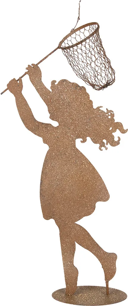 Statua Bambino Shabby Clayre & Eef 39x13x87 cm | Arredo Giardino Metallo