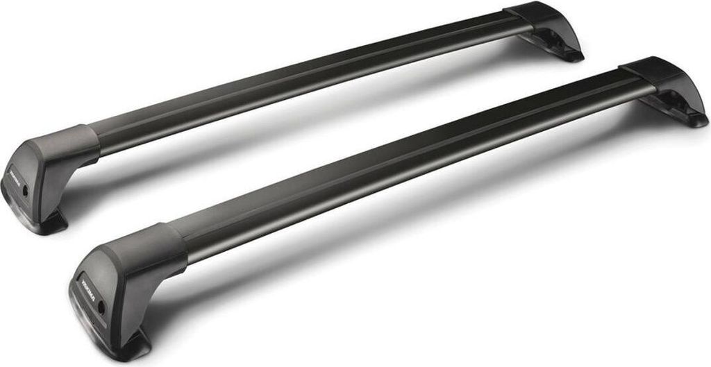 Yakima Flush Schwarze Teleskop-Aluminium-Dachträger Paar 95 cm