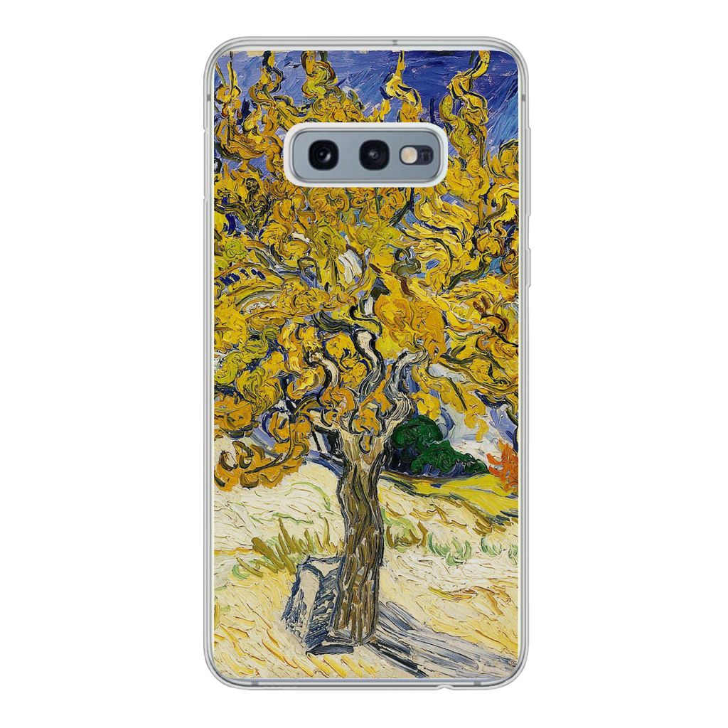 MuchoWow Handyhülle Schutzhülle Hülle für Samsung Galaxy S10e Maulbeerbaum - Vincent van Gogh Silikon Softcase Handy Hülle - Handy