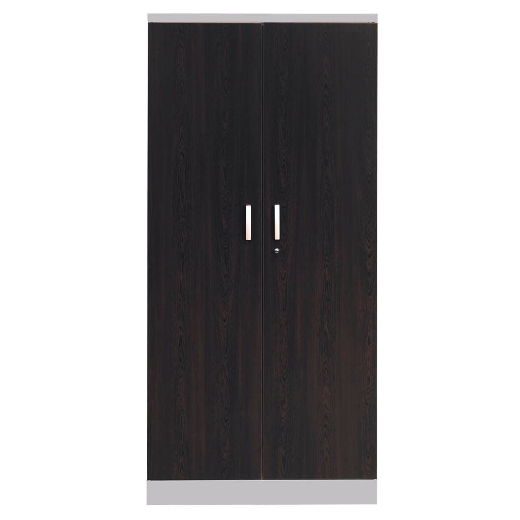 Gürkan Stahlschrank 100120 wenge, weißaluminium 92,0 x 42,0 x 195,0 cm