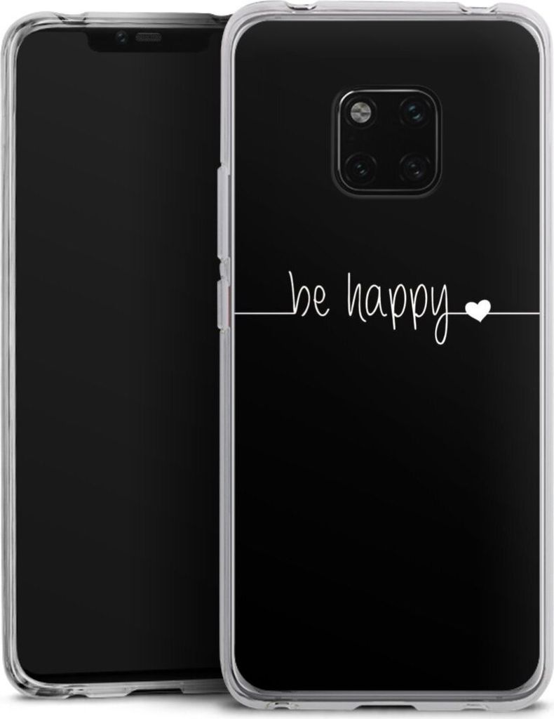 DeinDesign Handyhülle für Huawei Mate 20 Pro Silikon Hülle Case Smartphone Schutzhülle Glück Sprüche Statement