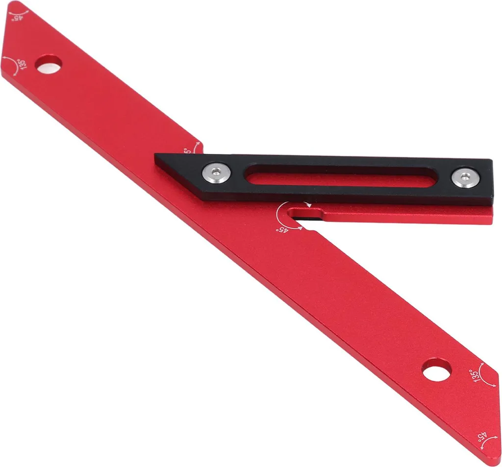 Équerre de menuisier multifonction en aluminium pour traçage de précision