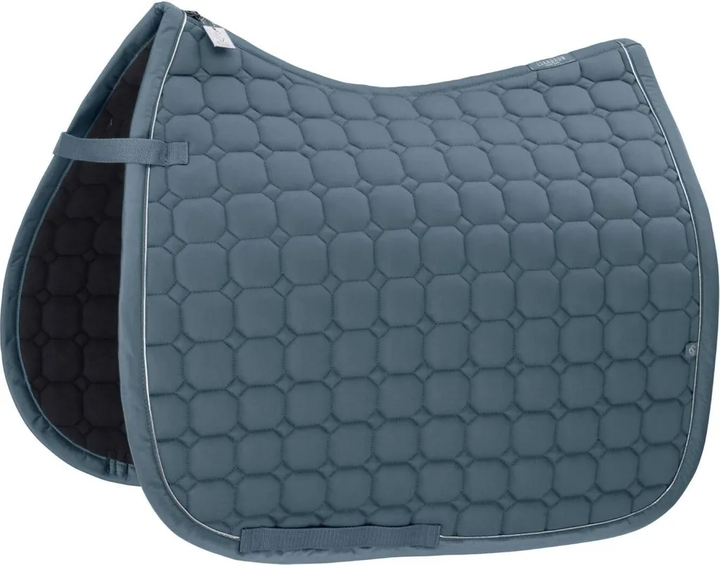 Sottosella Dressage Eskadron Cotone Blu Acciaio DL - Prestazione Pura