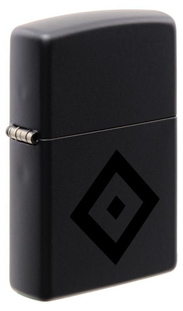 Zippo zapalovac Hamburger SV cerny matny s lesklym logem Obrázek produktu 