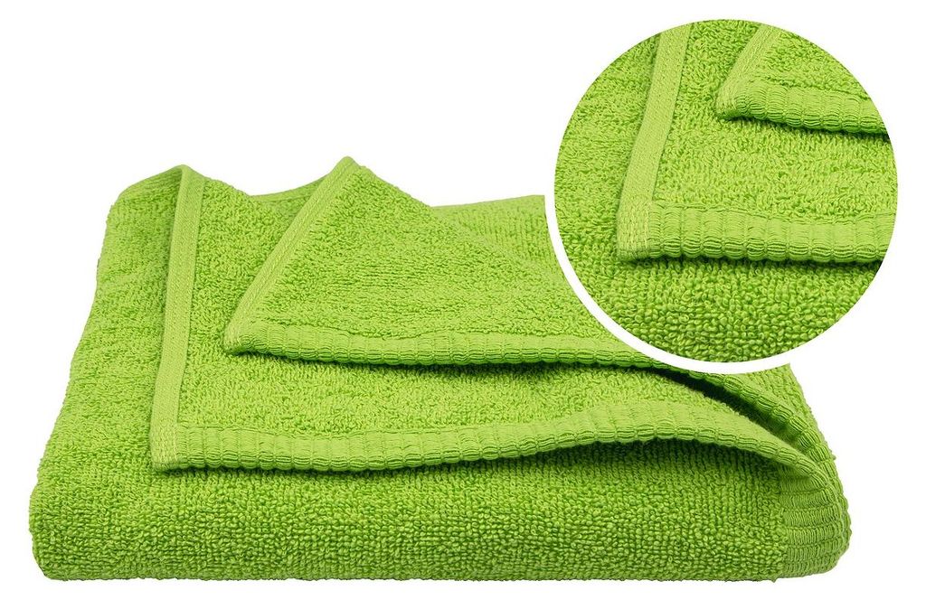 Handtuch - Badetuch - Grün - 70x140cm - Gästehandtuch - Produktbild 