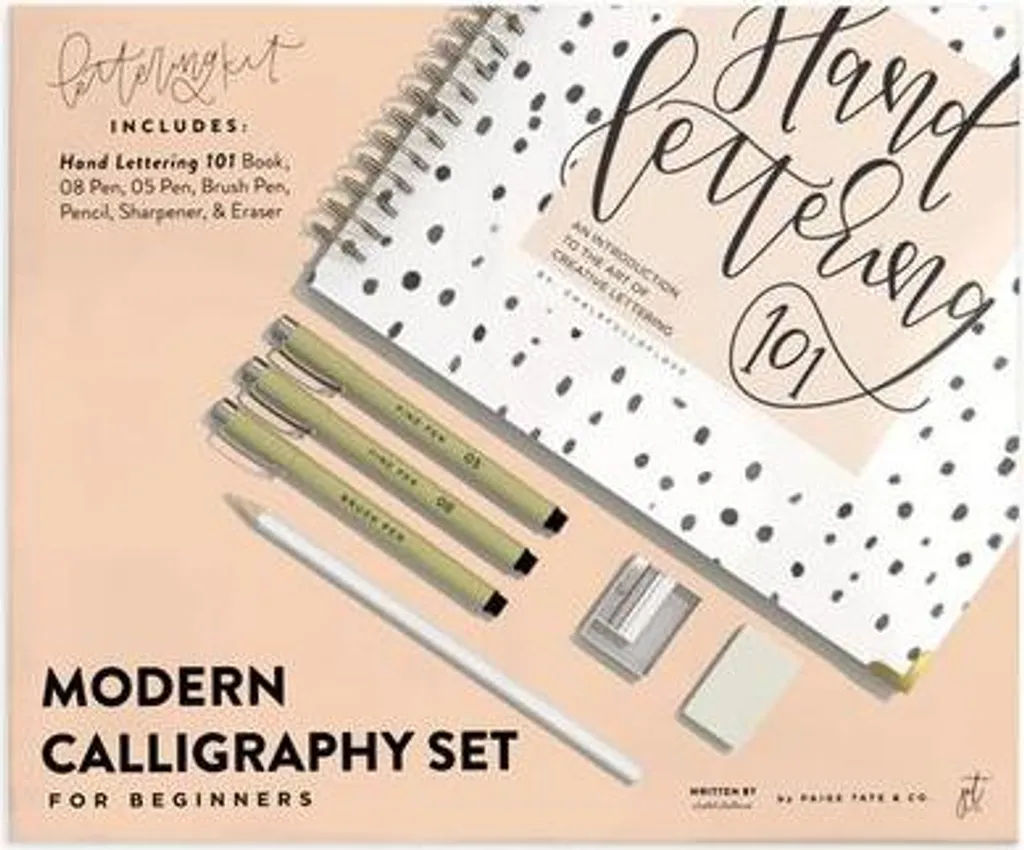 Kit de Calligraphie Moderne pour Débutants avec Plumes et Porte-plume
