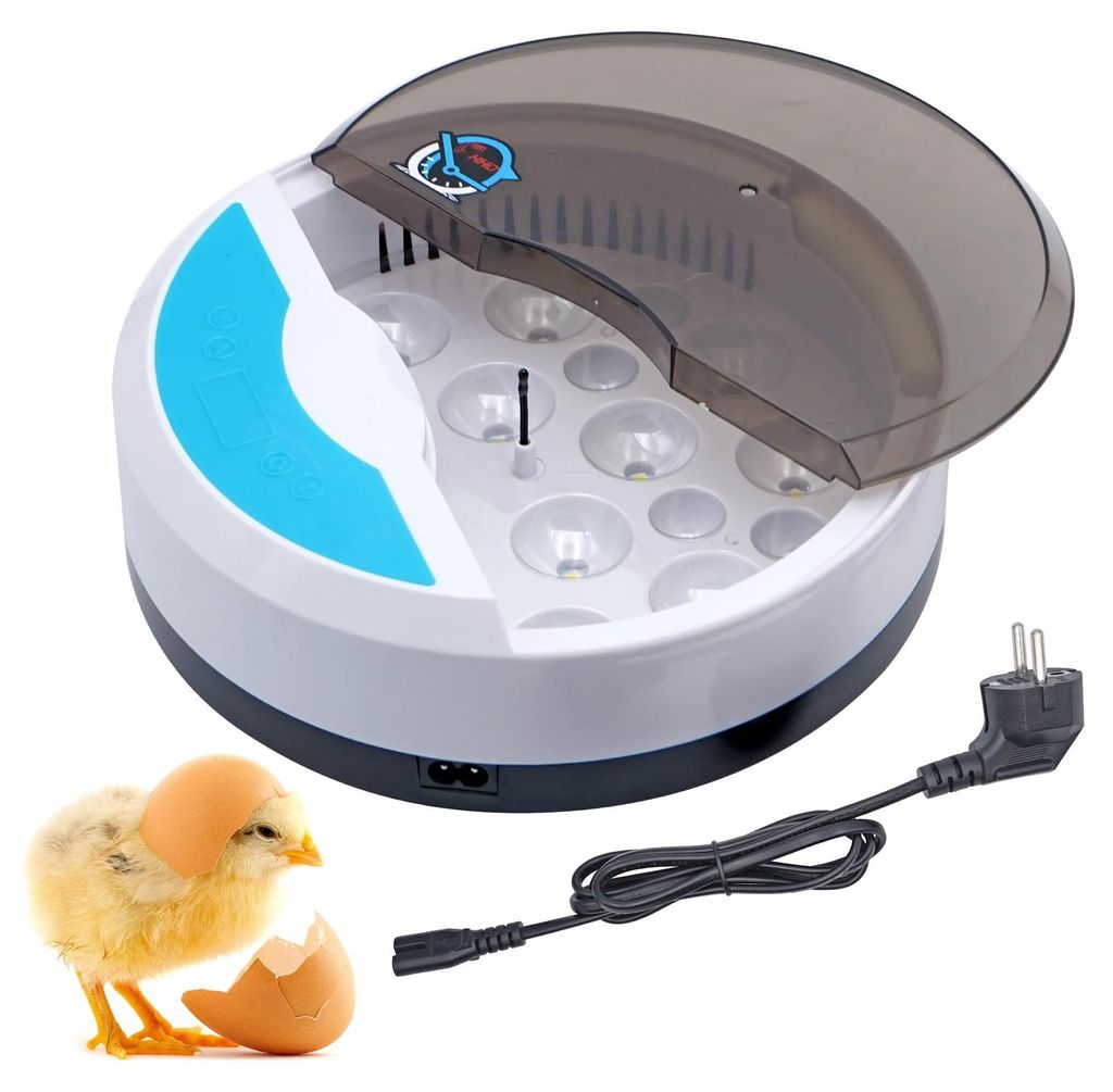 Incubateur d'œufs, pour volaille, oiseaux. Capacité : 9 Image du produit 