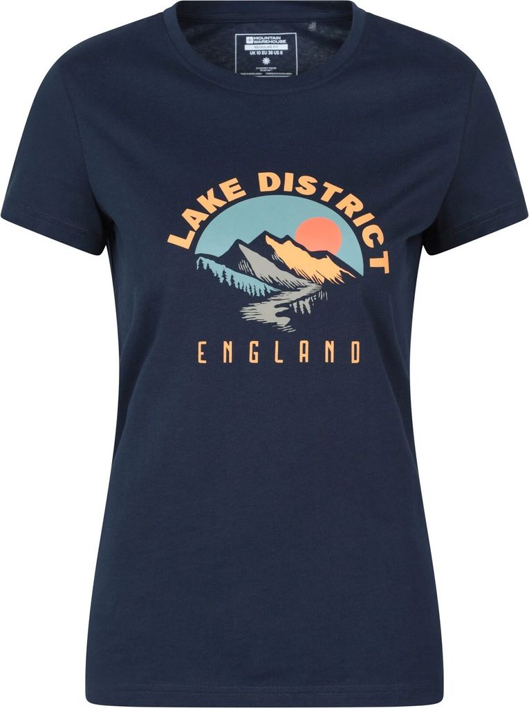 Mountain Warehouse - "Lake District" T-Shirt für Damen MW4323 (38 DE) (Marineblau)