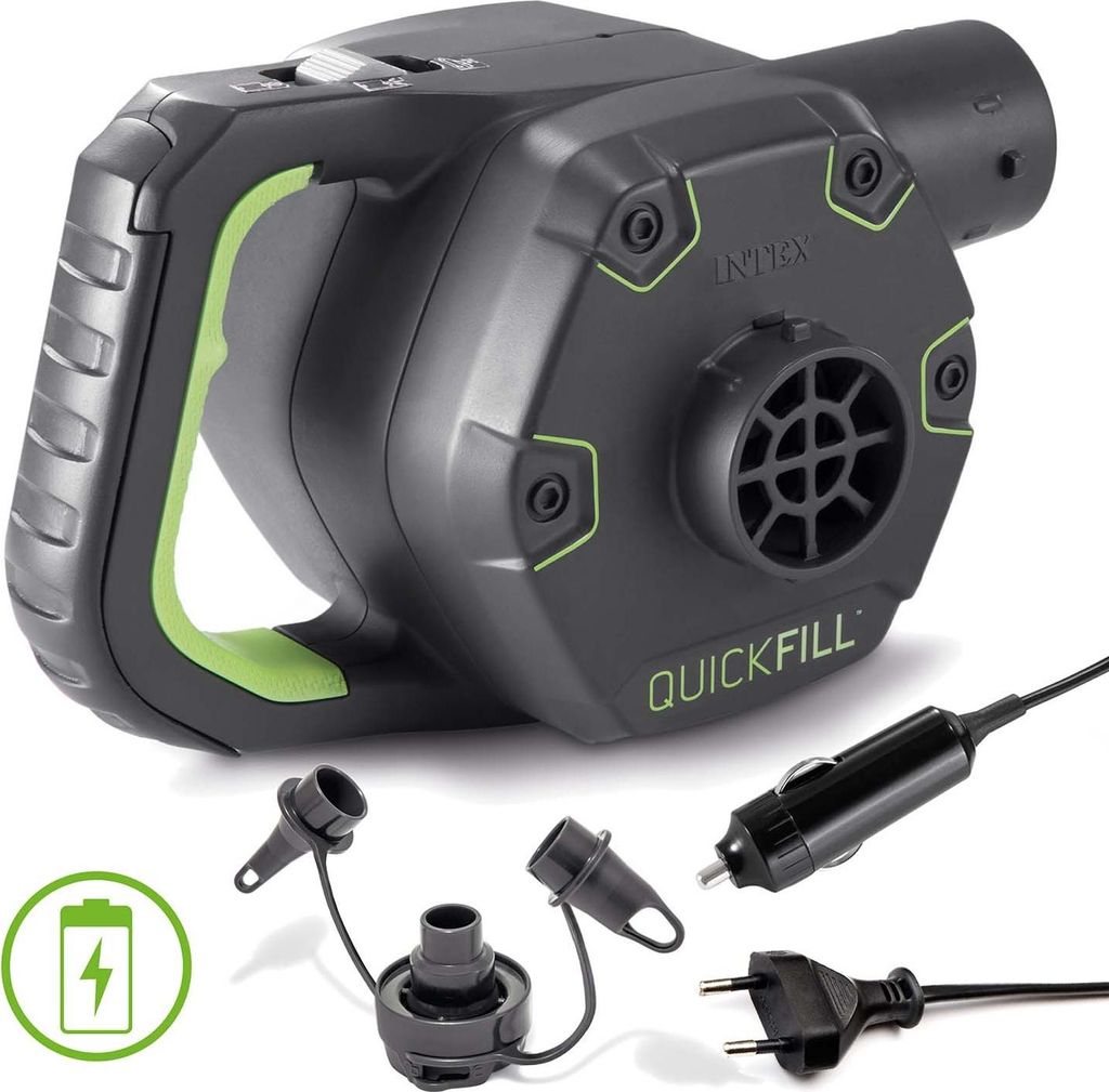 Intex Quickfill Luftpumpe Aufladbar 220-12V Akkubetrieb 3 Produktbild 